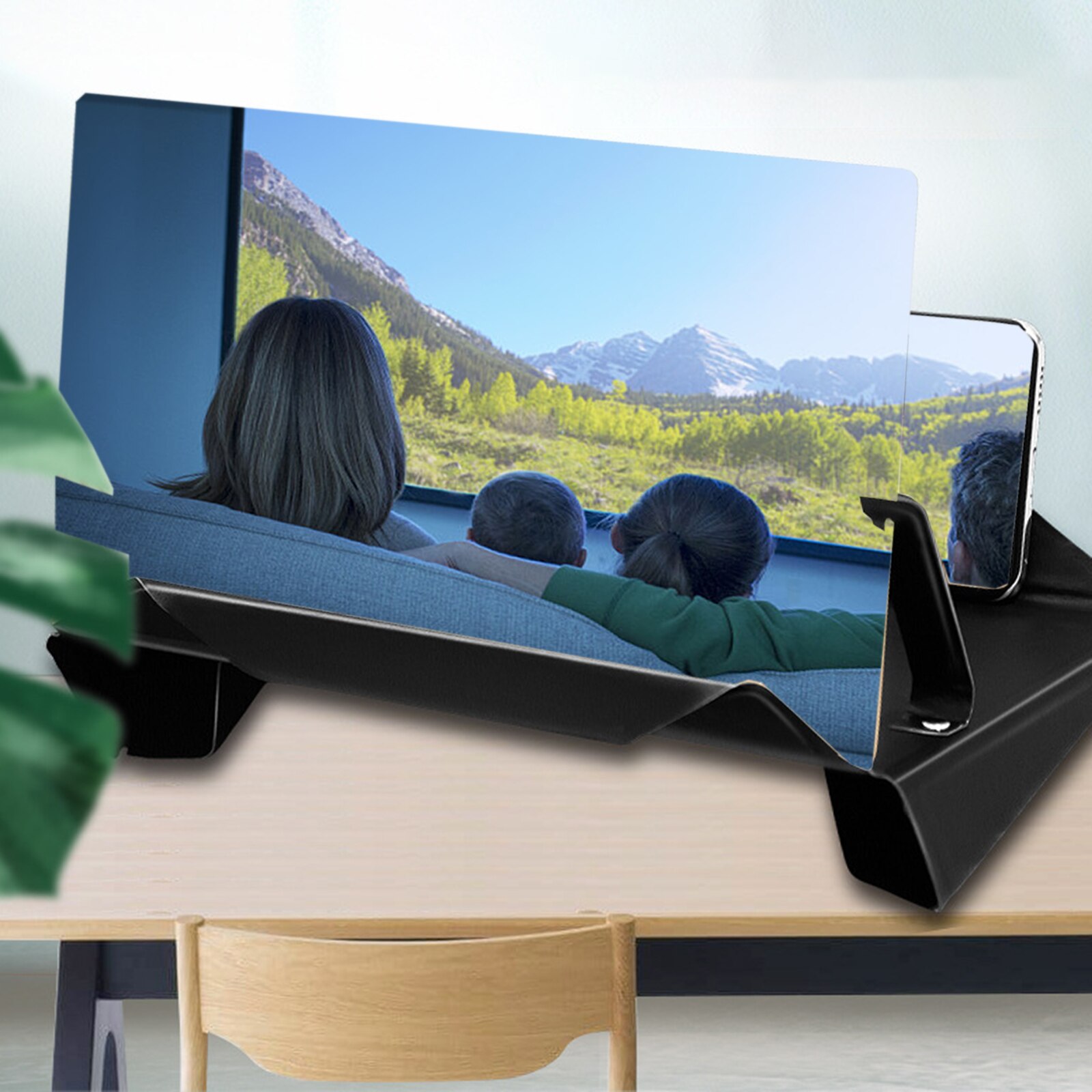 Ekran telefonu komórkowego lupa 12 Cal 3D wideo chowany składany ekran wzmacniacz Expander Blu-Ray Super przejrzysta