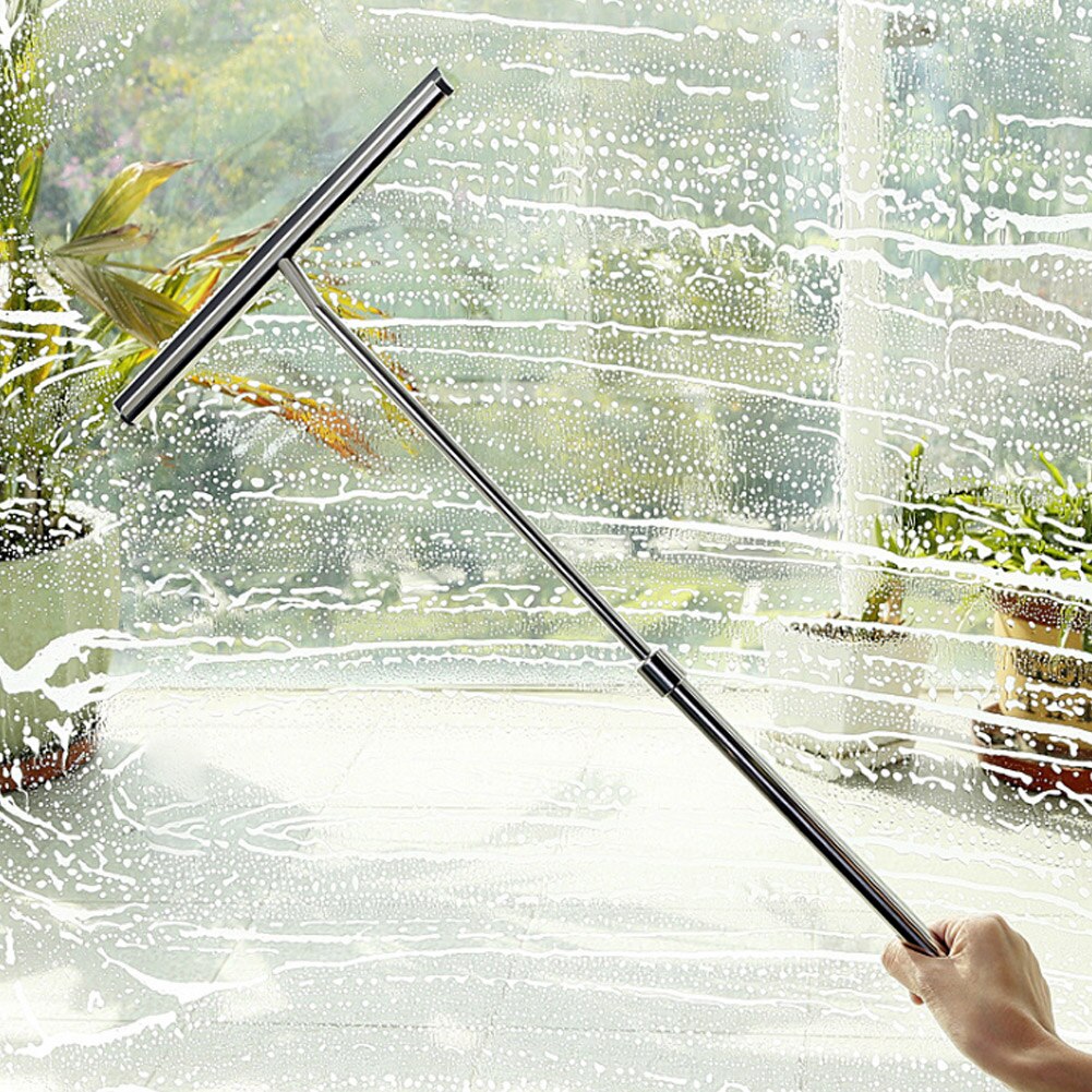 Schaber Erweiterbar Griff Edelstahl Fenster Glas Reinigung Wischer Schlecht Pinsel Pinsel Waschen Fenster Glas Reinigung Pinsel