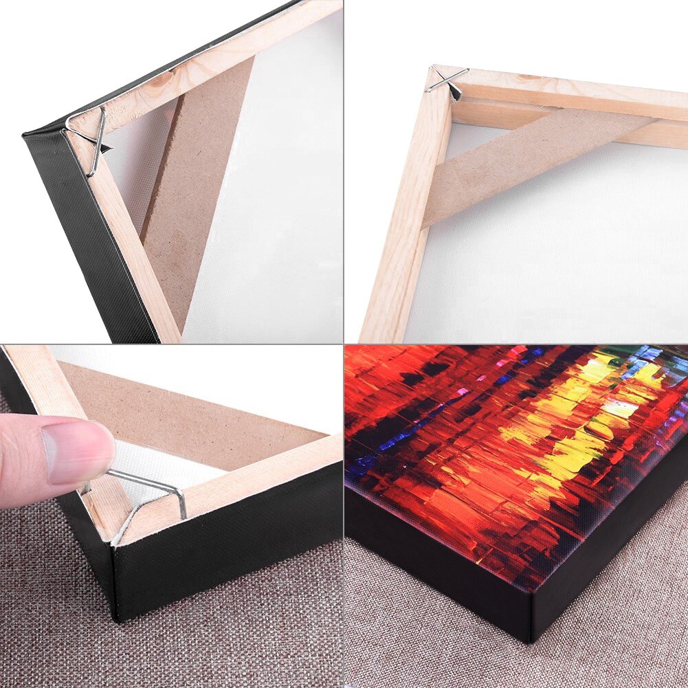 Stretcher Bar Canvas Frame Kit DIY Sturdy Wood Bar Stretcher Strip Frame For Oil Painting Wall Art Gallery Wall Art