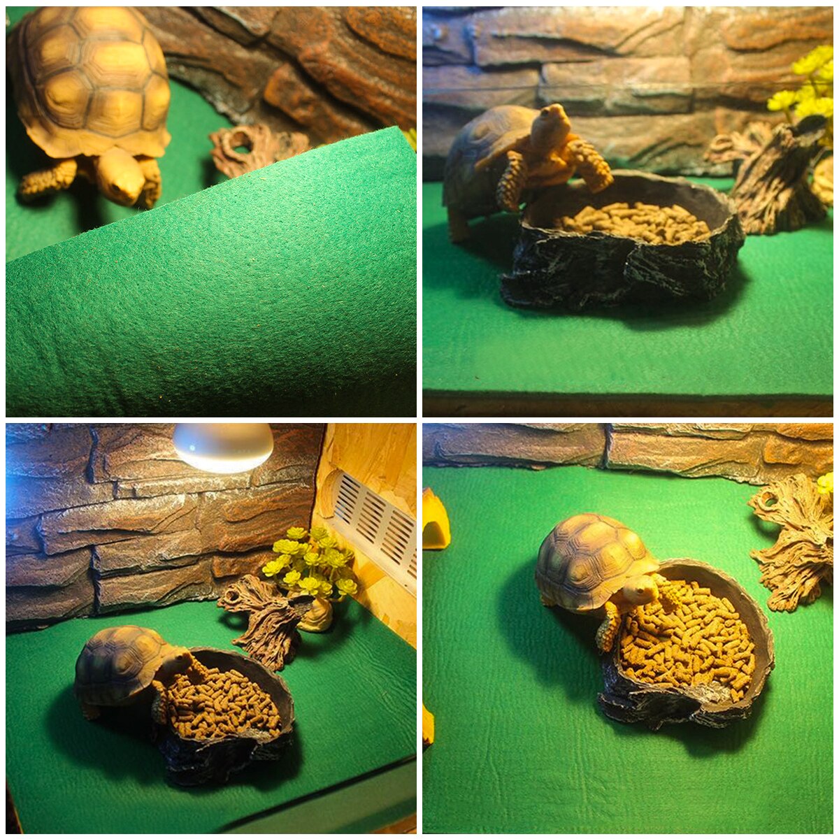 1pc Waterproof Reptile Pad Warm Tortoise Pad Pet Sleeping Cushion Reptile Supplies (60x40cm)