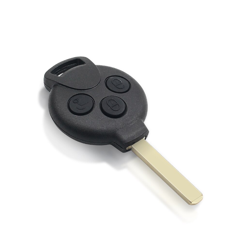 Keyyou 3 knapper ekstern bilnøkkel til mercedes-benz smart smart fortwo 451 2007 433 mhz  id46