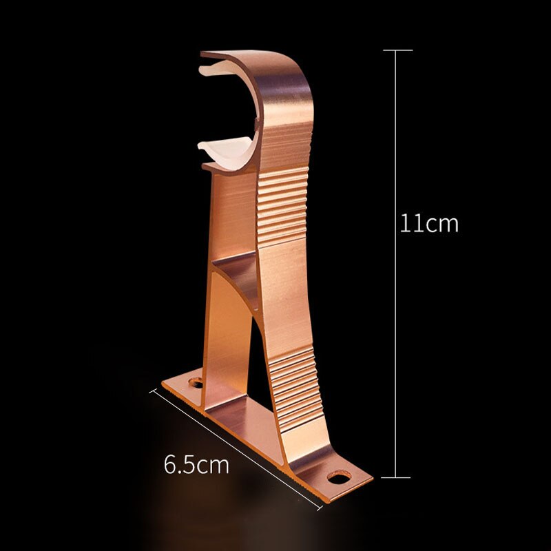 Curtain Hook Top Mounted Ceiling Suspended Bracket Roman Rod Single Holder Base Stand Curtain Accessories Thicken Rod Bracket: 4