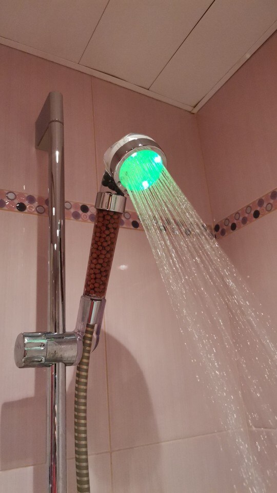 3/7 Color Changing LED Anion Spa Shower Head Tempe... – Vicedeal