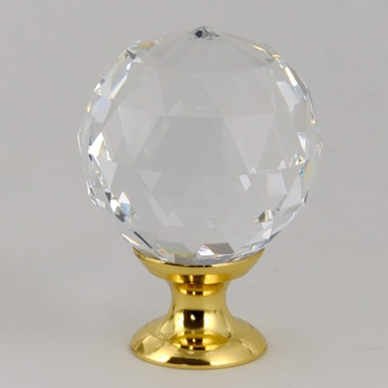 20-40mm krystallhåndtak enkelthulls diamantskap trekker sølvgull kjøkkenhåndtak møbler glassdørskuffknapper: 40mm måke  a4