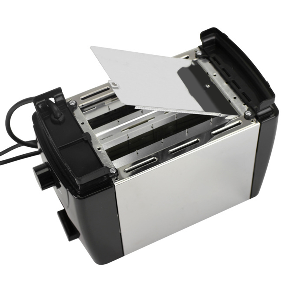 2 Slice 600W Automatic Household Toaster Fully Stainless Steel One-Touch Shortcut Toaster With Six-Speed Temperature Adjustment