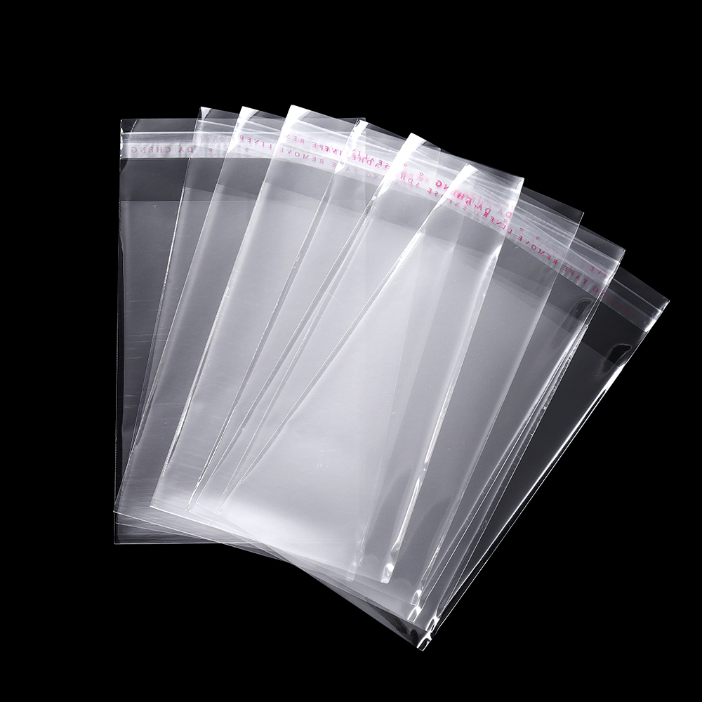 100 unids/lote varios modelos bolsa de polietileno resellable bolsas de plástico Opp transparentes sello autoadhesivo bolsa para hacer joyas