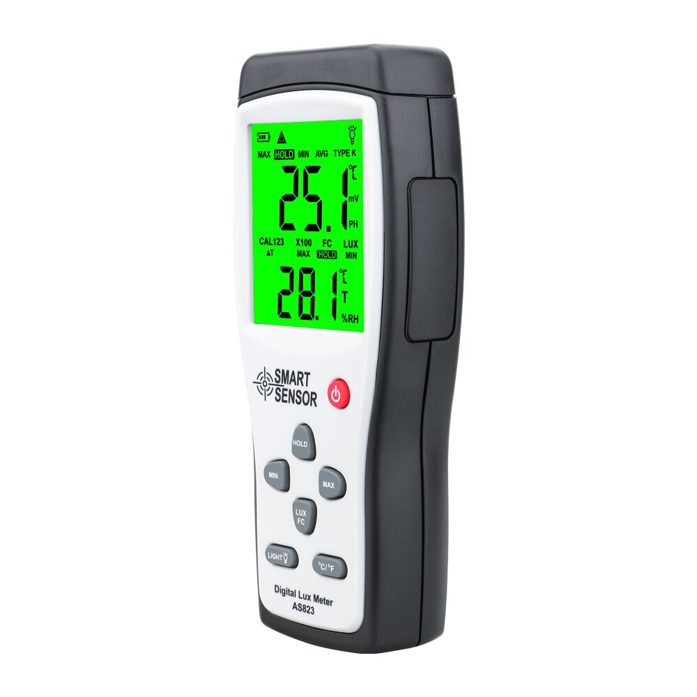 Digital luxmeter digital lux meter fotometer illuminometer spektrometer spektrofotometer høj præcision lysmåler 200,000 lux
