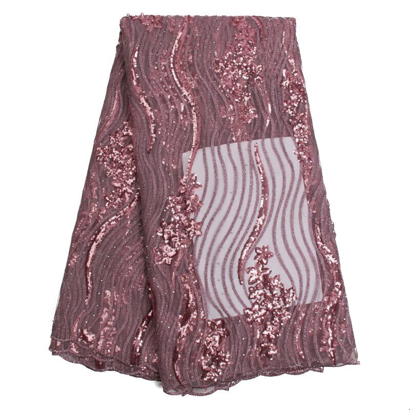 African tulle lace fabric African sequined lace fabric white mesh lace fabric is suitable for weddings2524B: green