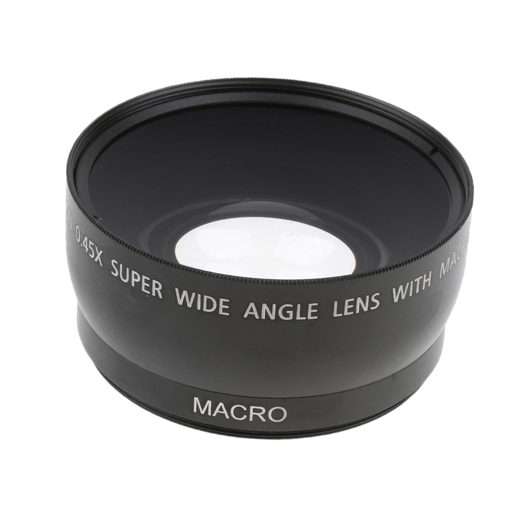 Objectif Macro grand Angle 58mm 0.45x pour appareils photo Canon 700D 650D 600D 550D 750D 1100D 1200D et plus