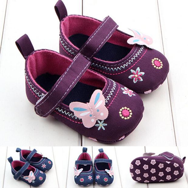 Mode Baby Schoenen Vlinder Zachte Tong Peuter Schoenen Bu/12 Cm