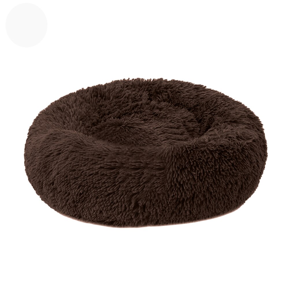 Ronde Hond Bed lange pluche Hond Kennel Wasbare Kat Huis Zachte Katoen Matten Sofa Voor kleine grote Hond Chihuahua Hond mand huisdier bed: B-6 / 50cm