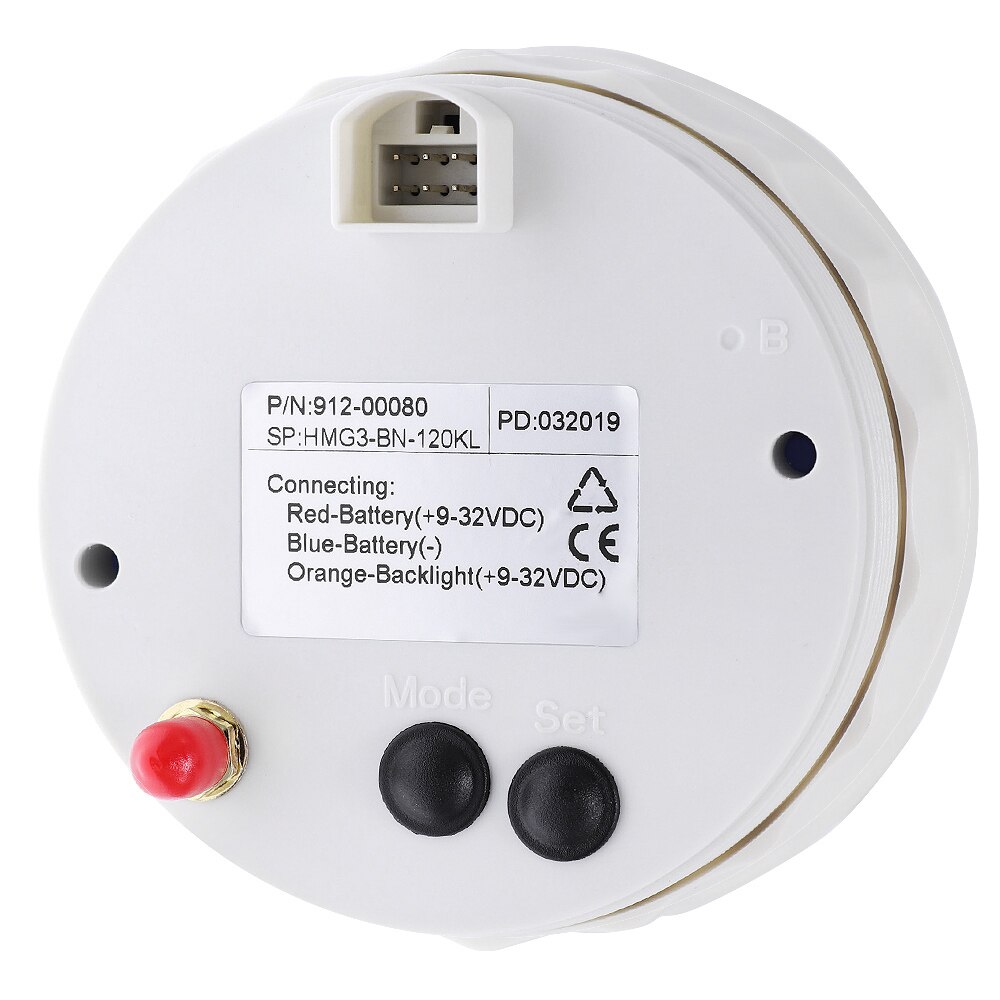 85 Mm Auto Marine Boot Digitale Snelheidsmeter Met 7 Kleuren Achtergrondverlichting Gps Speed Gauge 120kmh 200kmh Fit 9 ~ 32V