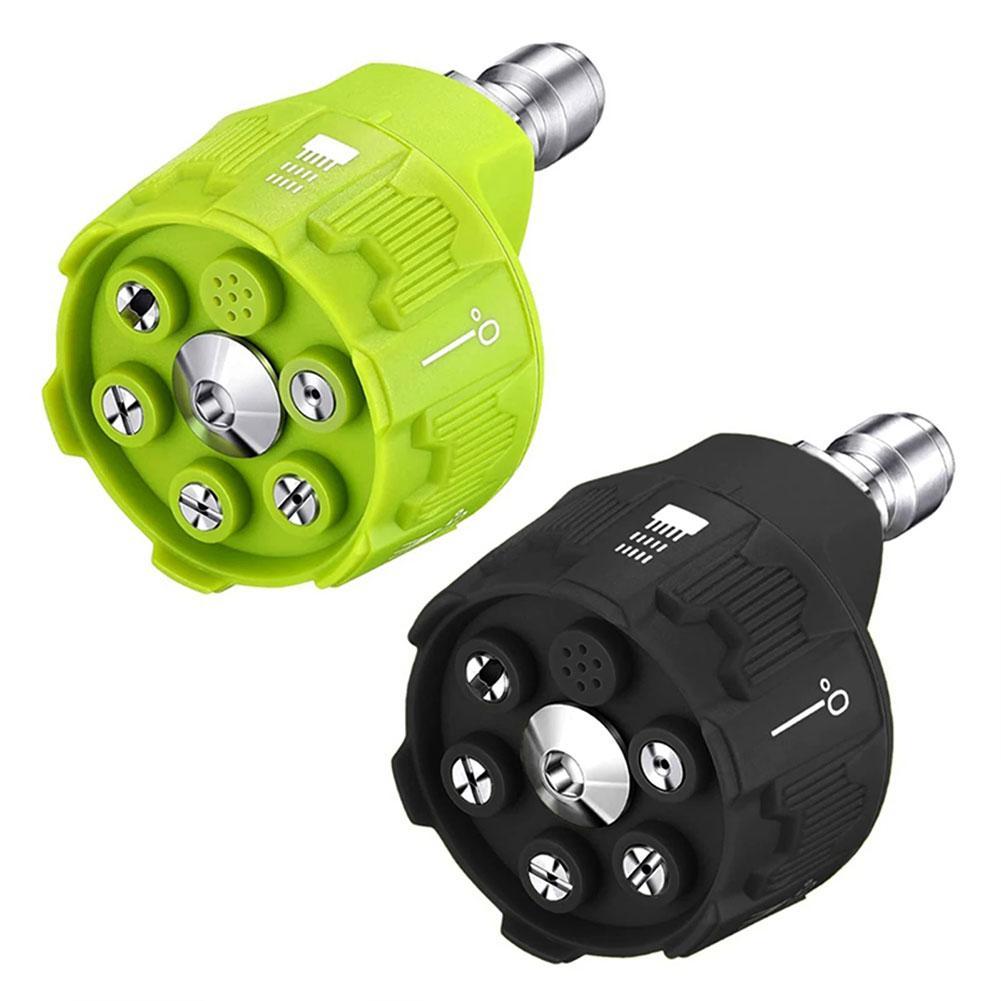 Boquilla de pulverización Universal para lavadora de alta presión, 4000Psi, 0 15 25 40 65 grados, rotación, riego, enjuague, boquilla de jabón, punta para jardín