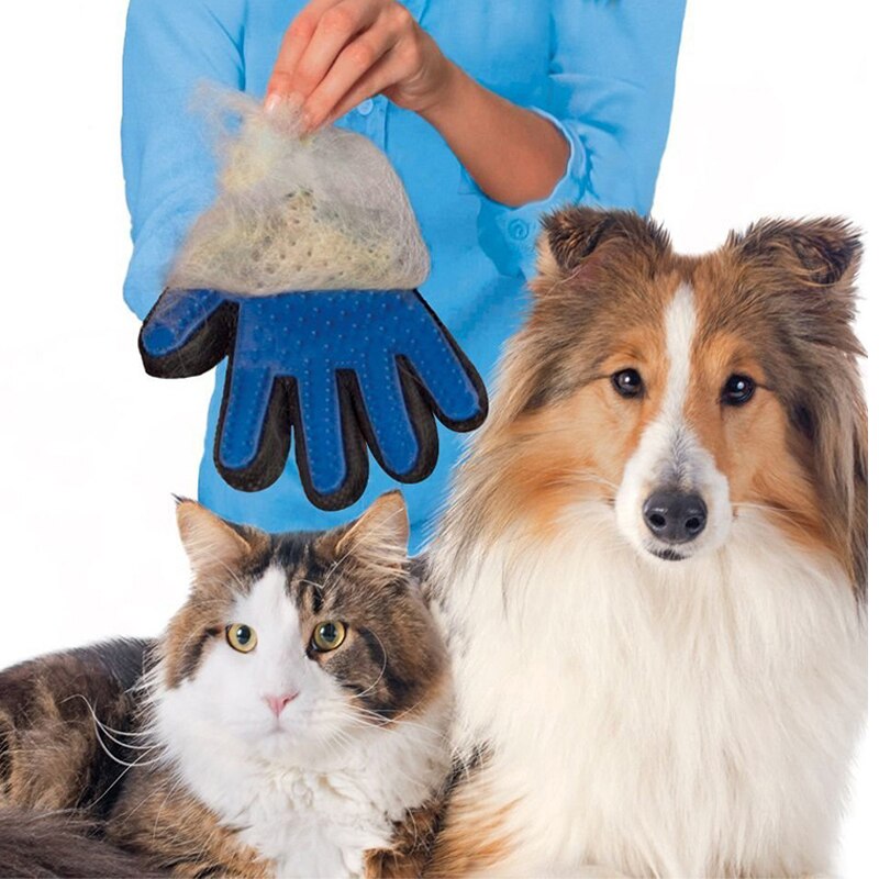Hond borstel handschoen pet dier kat deshedding borstel bad reiniging massage siliconen handschoenen cleaning tools huisdier kat siliconen kat borstel