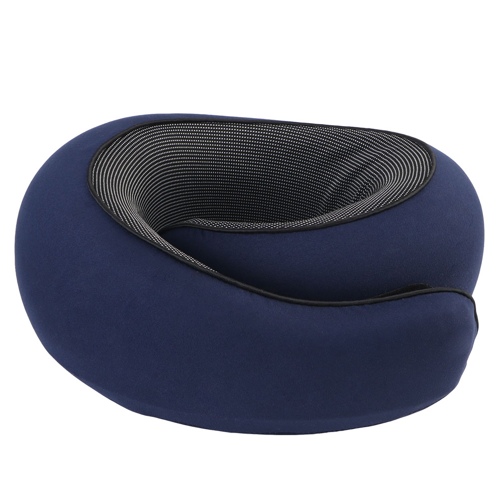 Oreiller Portable en forme de U en mousse à mémoire de forme, oreiller d'escargot doux pour pause midi, oreiller de sommeil, soutien du cou de voyage: Rouge