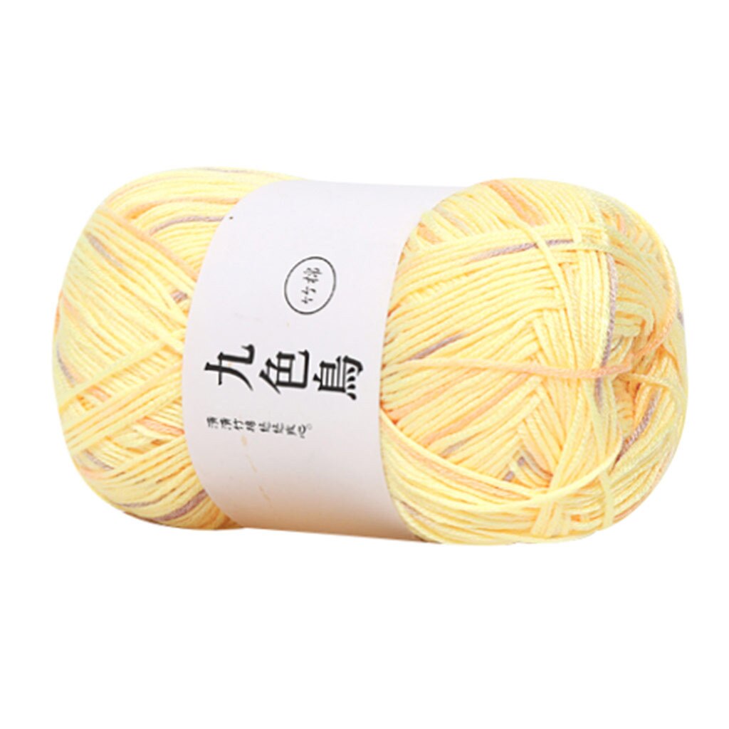 Bamboo Charcoal Cotton Baby Line Fine Wool Crochet Diy Children Cotton Yarn Comfortable Wool Blended Yarn Apparel Sewing Yarn: J
