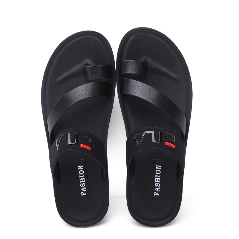 Leather Sandals Men Casual Open Toe Summer Shoes Breathable Fisherman Style Casual Beach Sandals Sandals Footwear