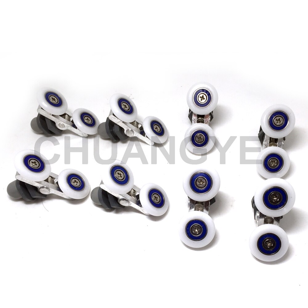 8 X Douche Deur Vervanging Roller Wiel Runner Diameter 27mm