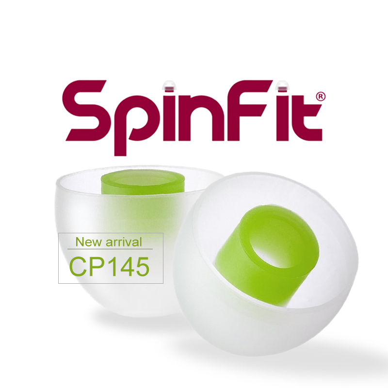 SpinFit CP145 In-Ear Oortelefoon Gepatenteerde 360 Graden Gratis Rotatie Oor Tips Siliconen Oordopje 4.5mm Nozzle Dia CP100M CP100L/ S CP800M