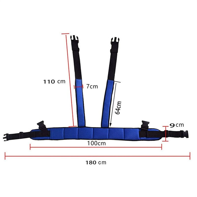 Wheelchair Adjustable Safety Belt Full Body Safety Belt Support Vest For Patient Elderly Disabled, Prevent Falling