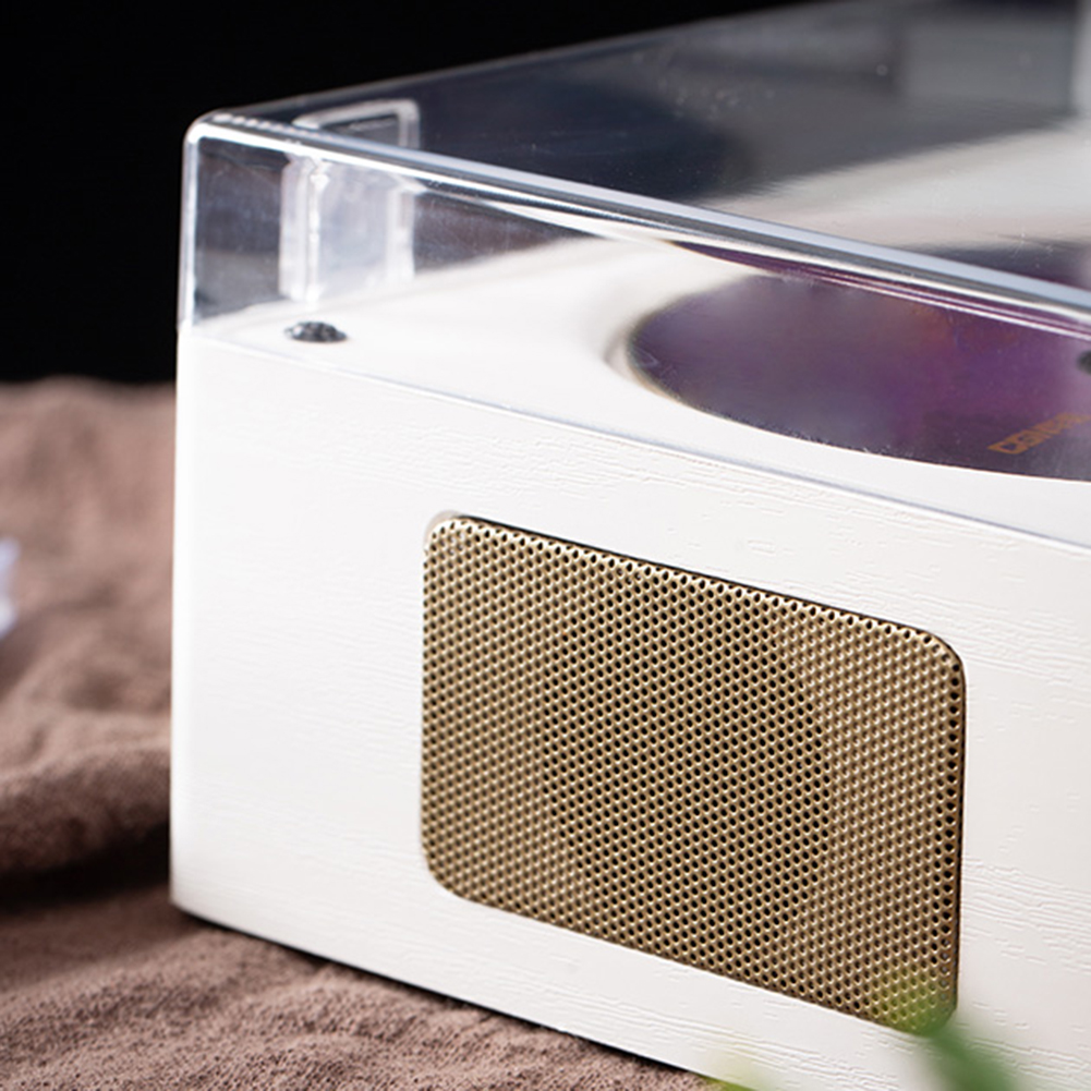 Retro CD Player Rechargeable Wireless Bluetooth 5.0 Speaker Portable Home Music Player USB 3.5mm AUX Desktop CD Player for Home
