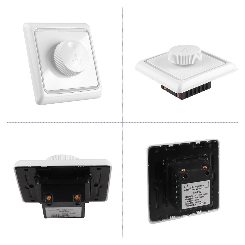 220V LED Dimmer Switch 300W 600W 1000W Brightness Controller For Adjustable Led Light Dimmable Panel Downlight Spotlight