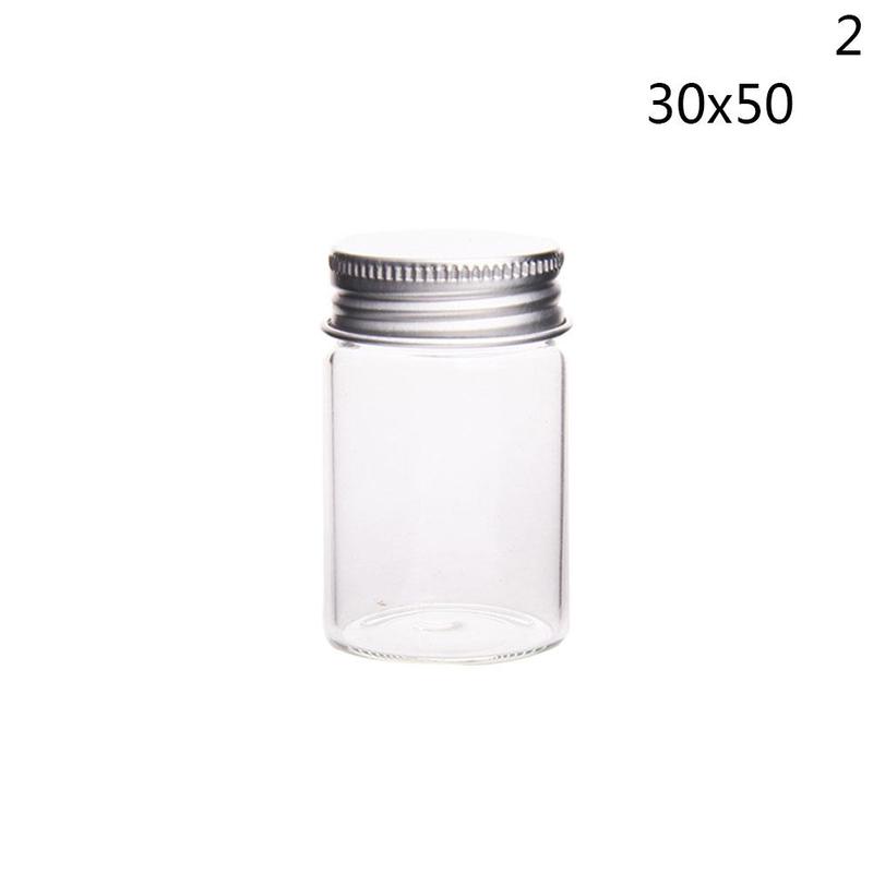 Aluminum Lid Glass Bottle Clear Glass Small Old Hand-made Candy Mouth Color Packaging Medicine Bottle: B