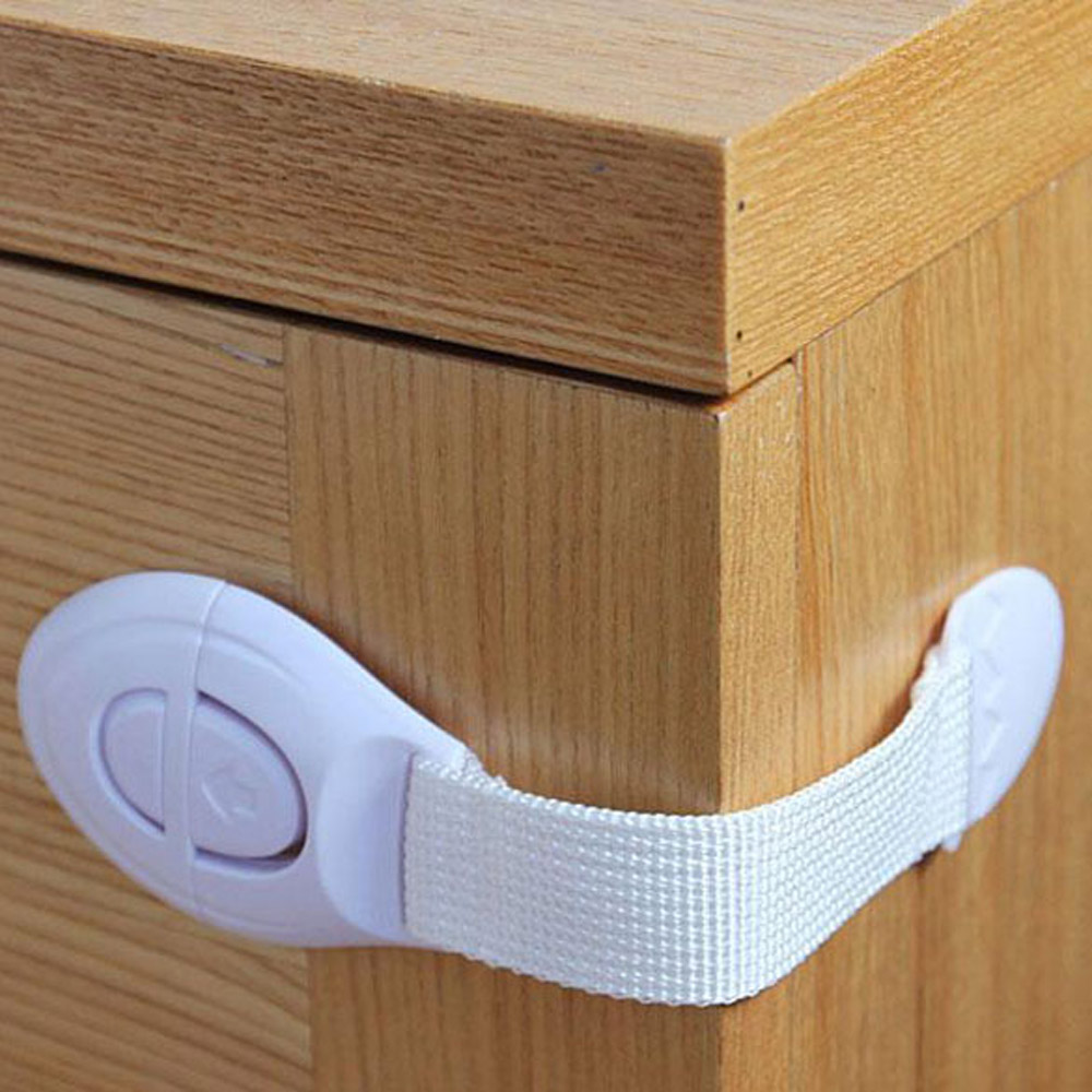 Cerraduras de seguridad de plástico para niños, 1 unidad, protección contra cajones, puertas, armarios, cierres de seguridad para bebés, productos y accesorios