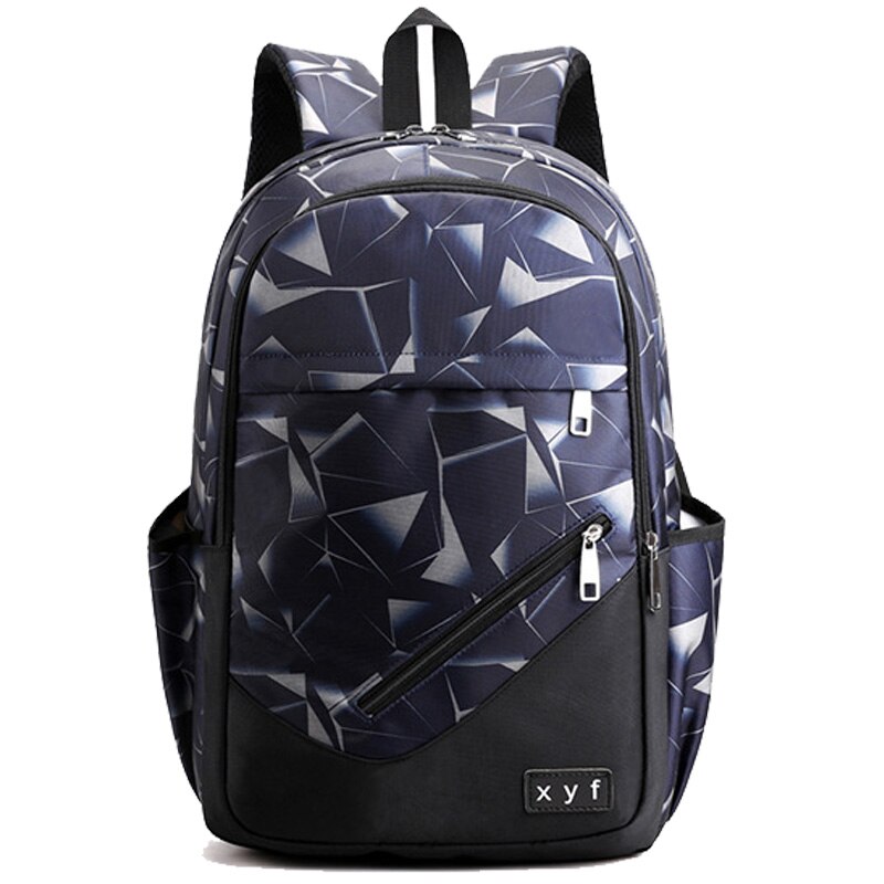 Mochila para ordenador portátil de gran capacidad de Oxford para hombre Chuwanglin, mochila de viaje multifunción para tiempo libre, mochila para estudiantes C92708: gray blue