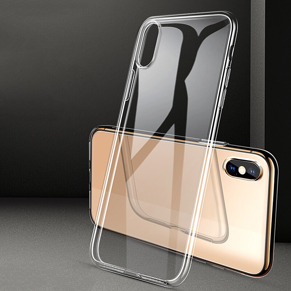 Étui pour iphone en Silicone Transparent Transparent Ultra mince X XS MAX XR 6 7 6S Plus protéger les étui pour iphone de téléphone en caoutchouc 8 7plus