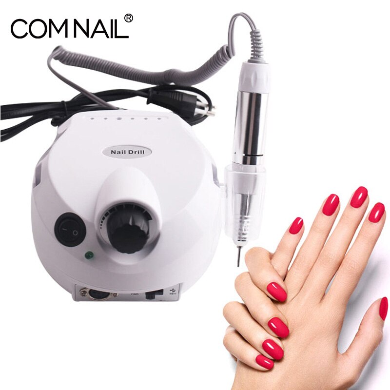 Nail Polijstmachine Slijpen Beglazing Machine 35000Rpm Electric Nail Boor Freesmachine Voor Manicure Boren Accessoire Pedicure Kit: white grinding tool