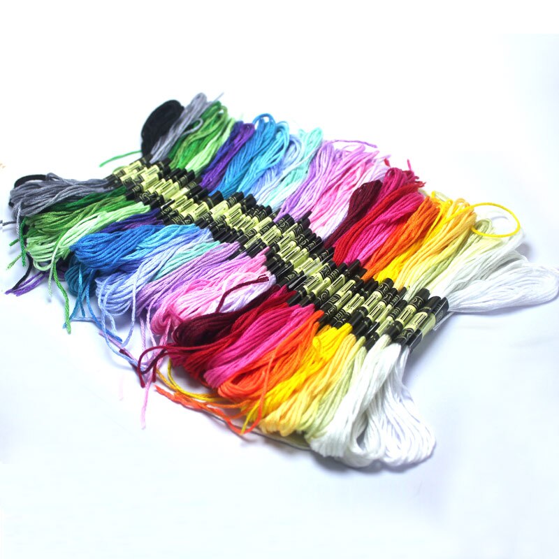 Colors Cross stitch thread Embroidery Thread Floss Sewing Skeins Craft DIY Bracelet braided crochet threads sewing