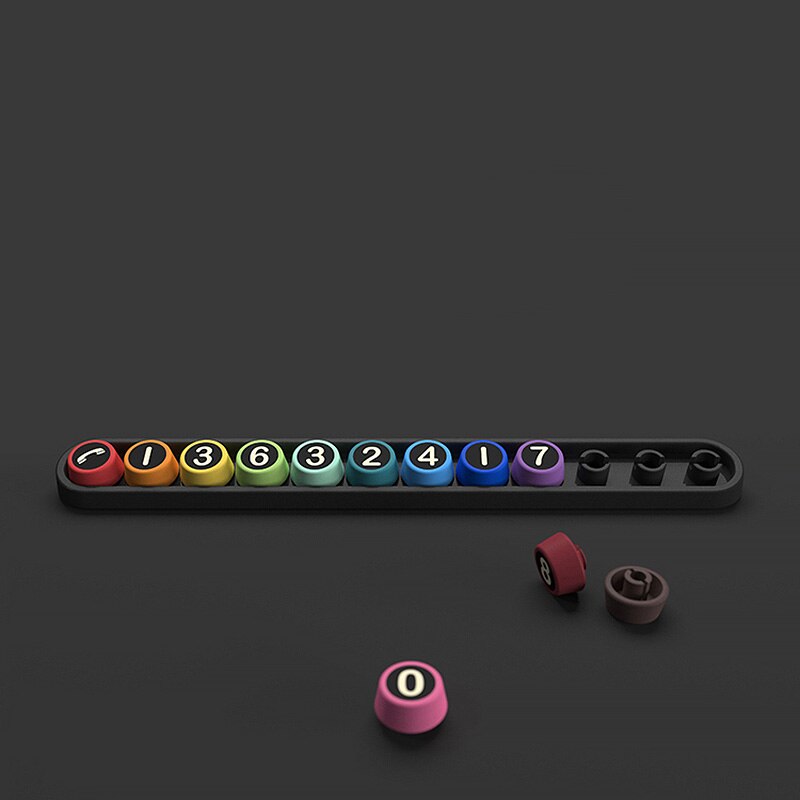 Temporary parking card Mobile phone number card Interior decoration Automobile Berth personality Car parking card: B style