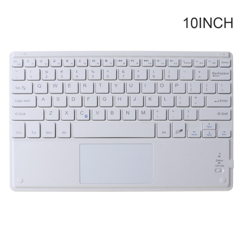 7/9/10 tommer trådløst bluetooth lett tastatur med pekeplate hjemme tastatur 83xb