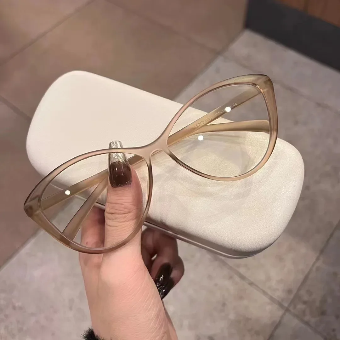 Myopia Glasses Women Mens European and American Style Cat Eye Eyewear Reading Glasses Eyeglasses -1.0 To -4.0 Lentes 안경테: green / +175