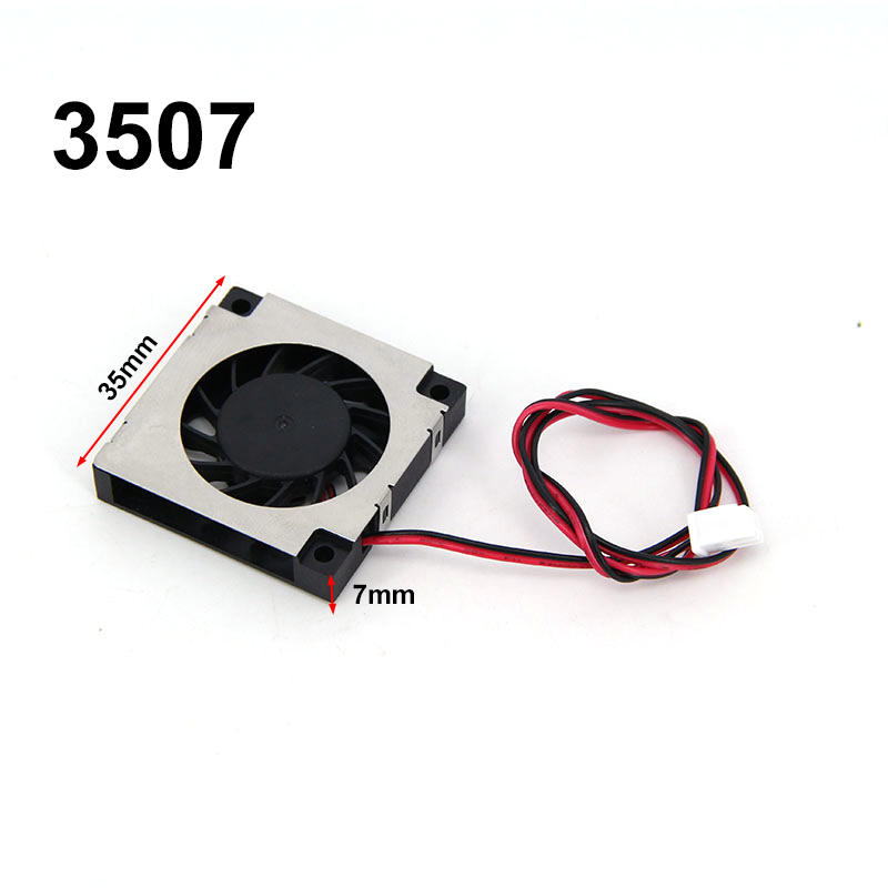 1 pz 4020/5015 ventilatore turbo ventola di raffreddamento senza spazzole DC 5 V e 12 V e 24 V stampante 3D con dispositivo di raffreddamento a filo a 2 spillo filo da 30 cm per J-testa: Blu scuro / Fascio 2