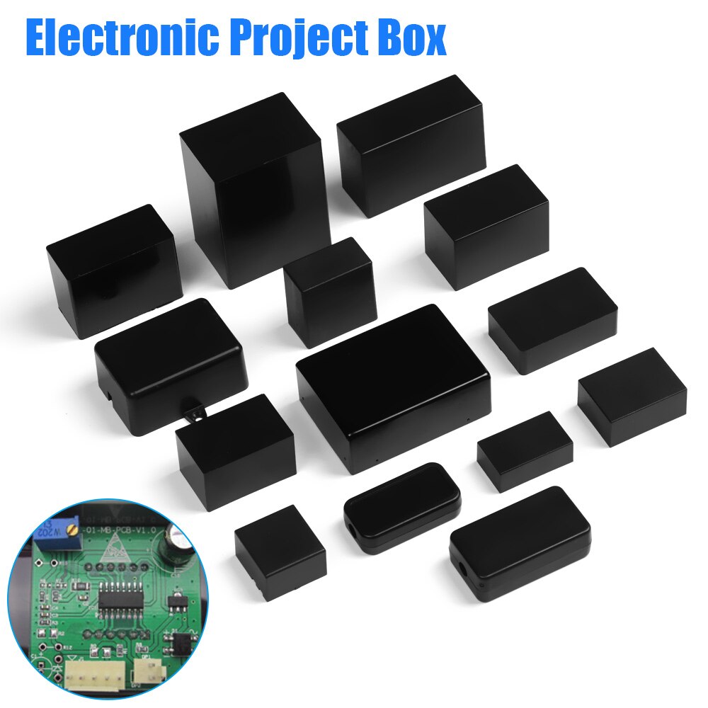 14 sizes Black ABS Plastic Electronic Project Box Instrument Case DIY Waterproof Cover Project Enclosure Boxes