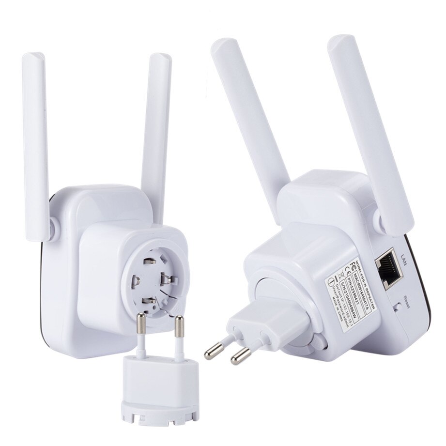 GRWIBEOU Drahtlose WiFi Verstärker Router 2,4G 300Mbps Netzwerk Signal Verstärker WR229 IIEEE 802,11 b/g/n 2 antenne WiFi Booster Hause