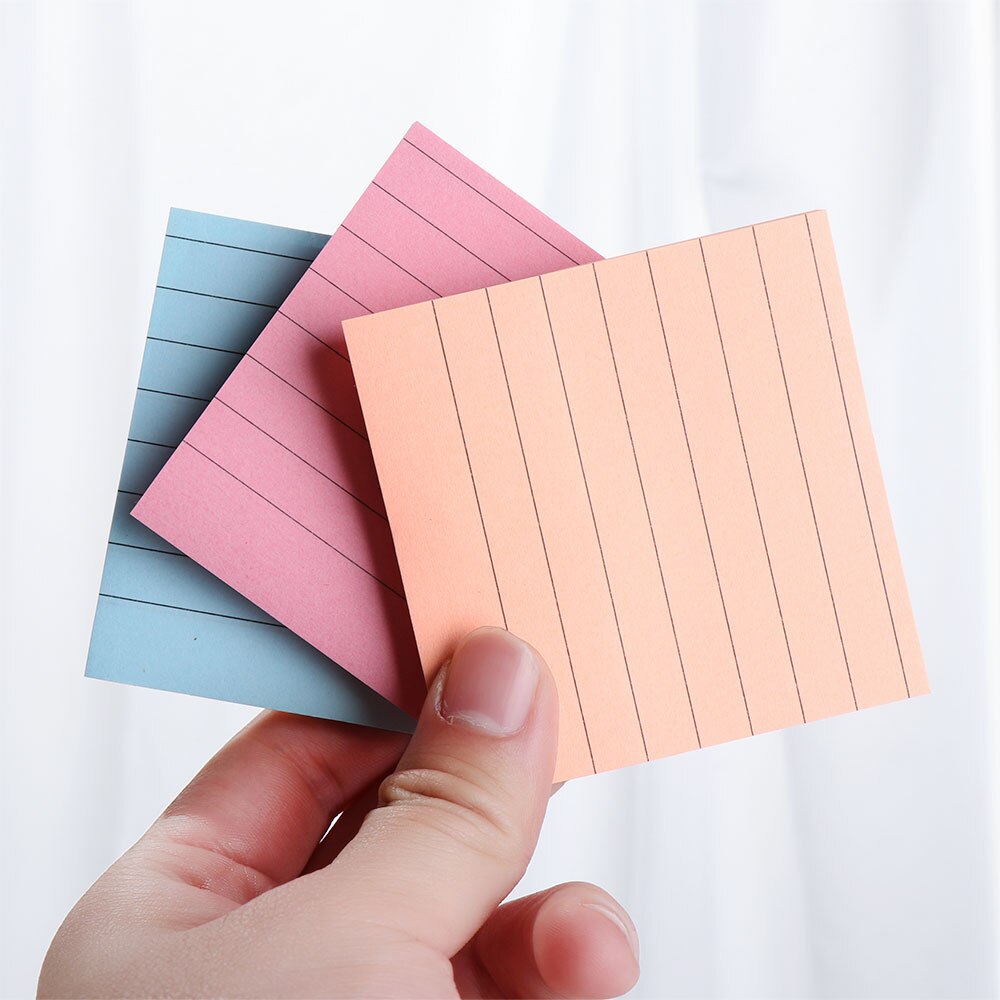 1PC About 80 Pages Office Sticky Notes Memo Pad Bookmark Memo Sticker Paper Adhesive Diary Marker Stationery