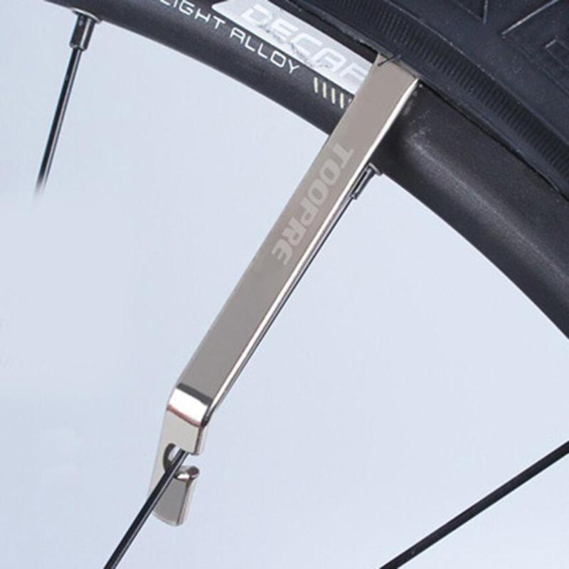 3 stk cykeldækstang mtb cykelværktøj dækfjerner buet rustfrit stål bjergcykelreparationsværktøj cykeldækgreb