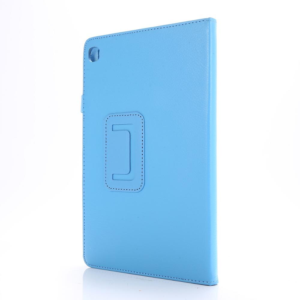 Til samsung galaxy tab  s6 lite 10.4 p610 sm-p610 p615 etui cover tablet shell beskyttende etui+ pen+film: Himmelblå