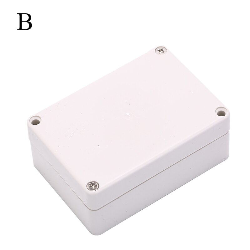 Waterproof Plastic Electronic Instrument Project Cover Box Enclosure Case 85x58x33mm Clear Transparent/ White: B