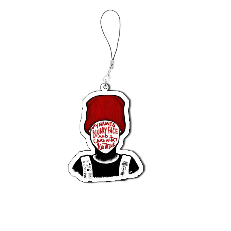 Twenty One Pilots Keychain Mobile Phone Chain Acrylic Twenty One Pilots Key Ring Pendant Accessories Jewelry Fans ﻿: PURPLE
