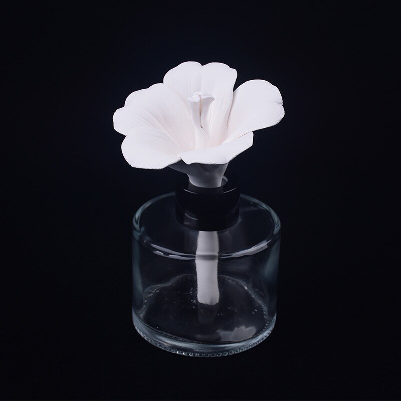 1pcs Aromatherapy Ceramic Flower for Reed Diffuser, Home Fragrance and Essential Oil Home Decoration Ceramic Accessaries: Light green