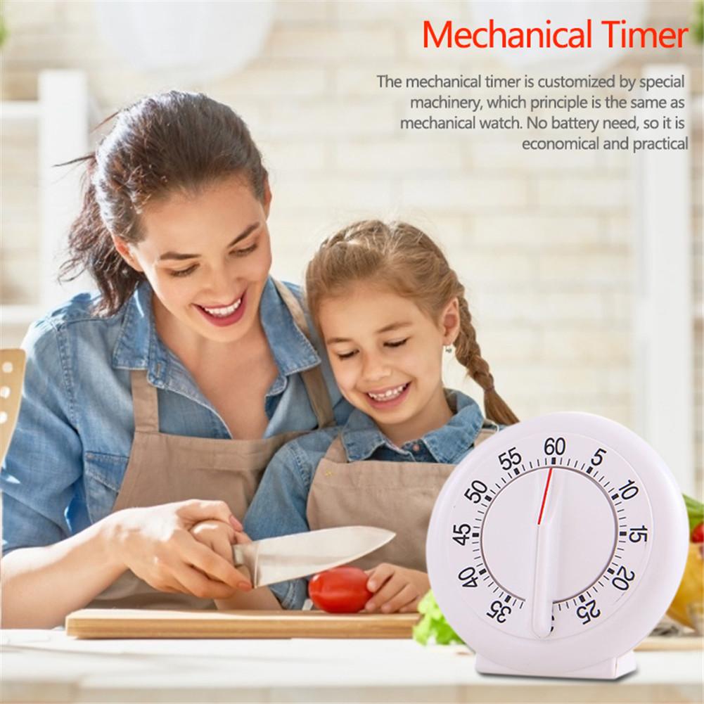 60 Minute Mechanical Timer Economical and Practical Kitchen Clockwork Timer with No Battery Required 9.3*5.2CM