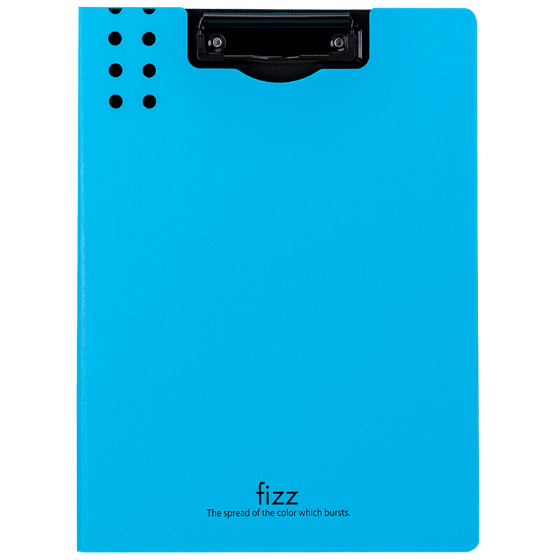 file folder PP board a4 horizontal folder multifunction file clip board for students office school supplies business: Vertical-Sky blue