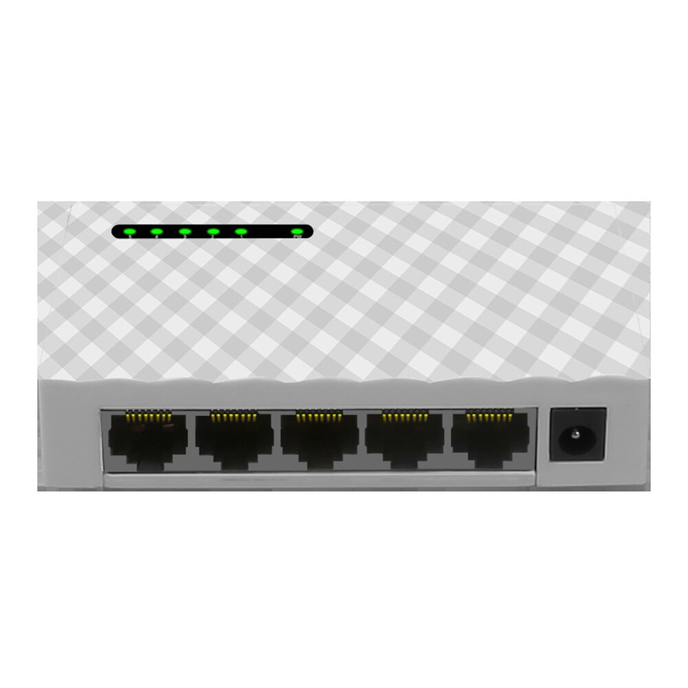 LAN di Plastica Desktop di Rete Accessori Ufficio Interruttore Hub di Monitoraggio a Casa Base Gigabit Ethernet Veloce 5 Porte Adattatore Dormitorio: US