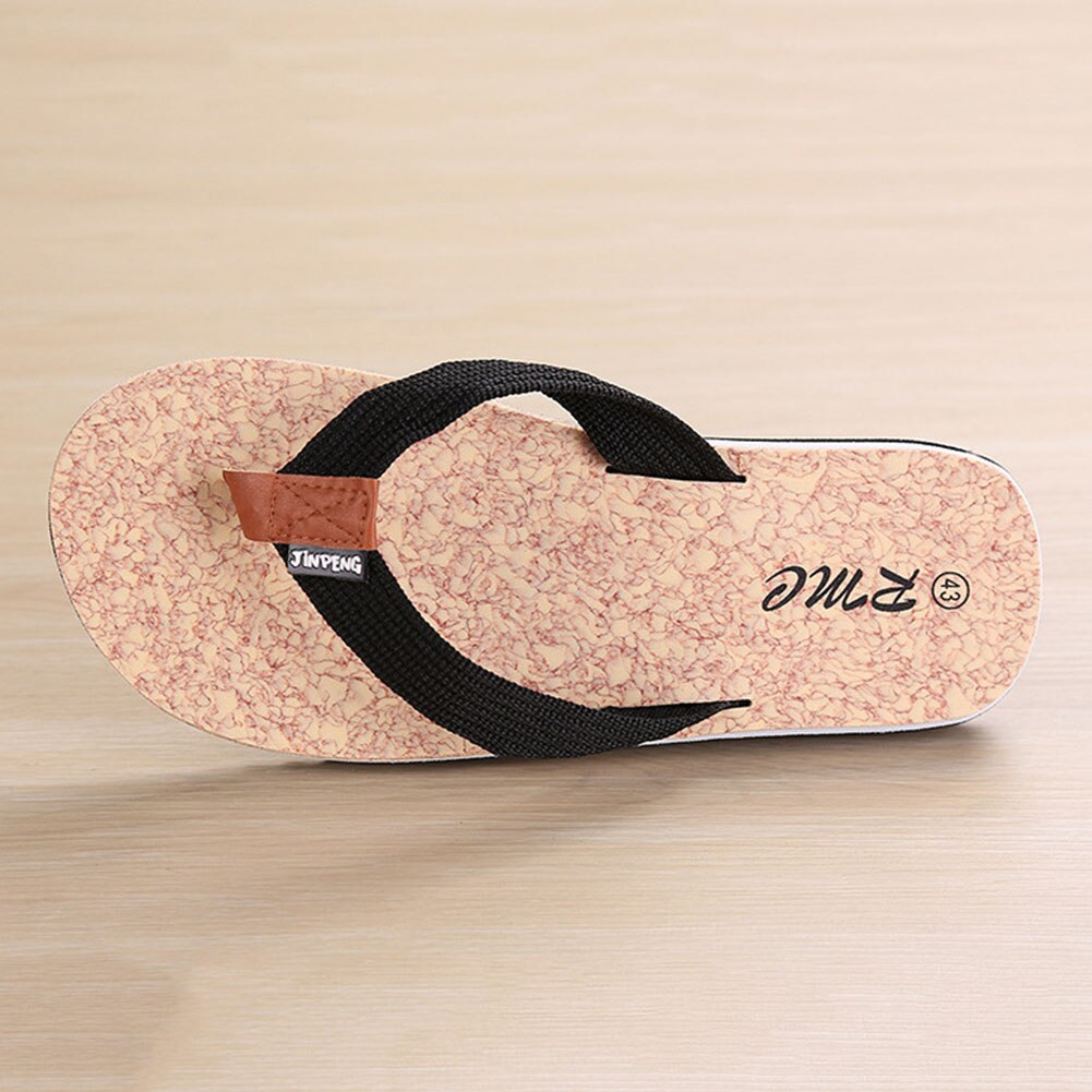 Chanclas planas antideslizantes para hombre, sandalias de playa de verano, calzado de