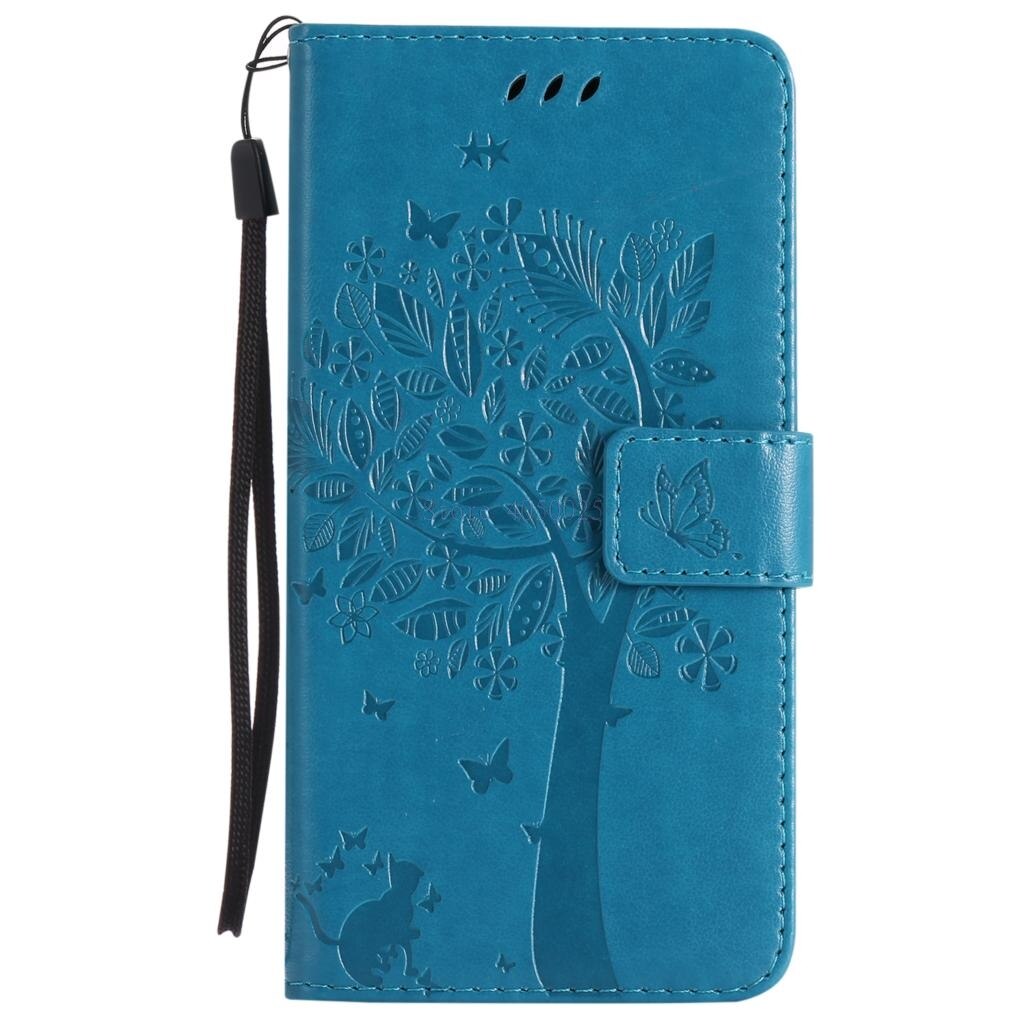 Coque voor lg  k10 k 10 lte lgk 10 k410 flip wallet leren telefoonhoesje voor lgk 430 k420n k430 k430ds k 420n k 430 k 430ds capa: Blauw
