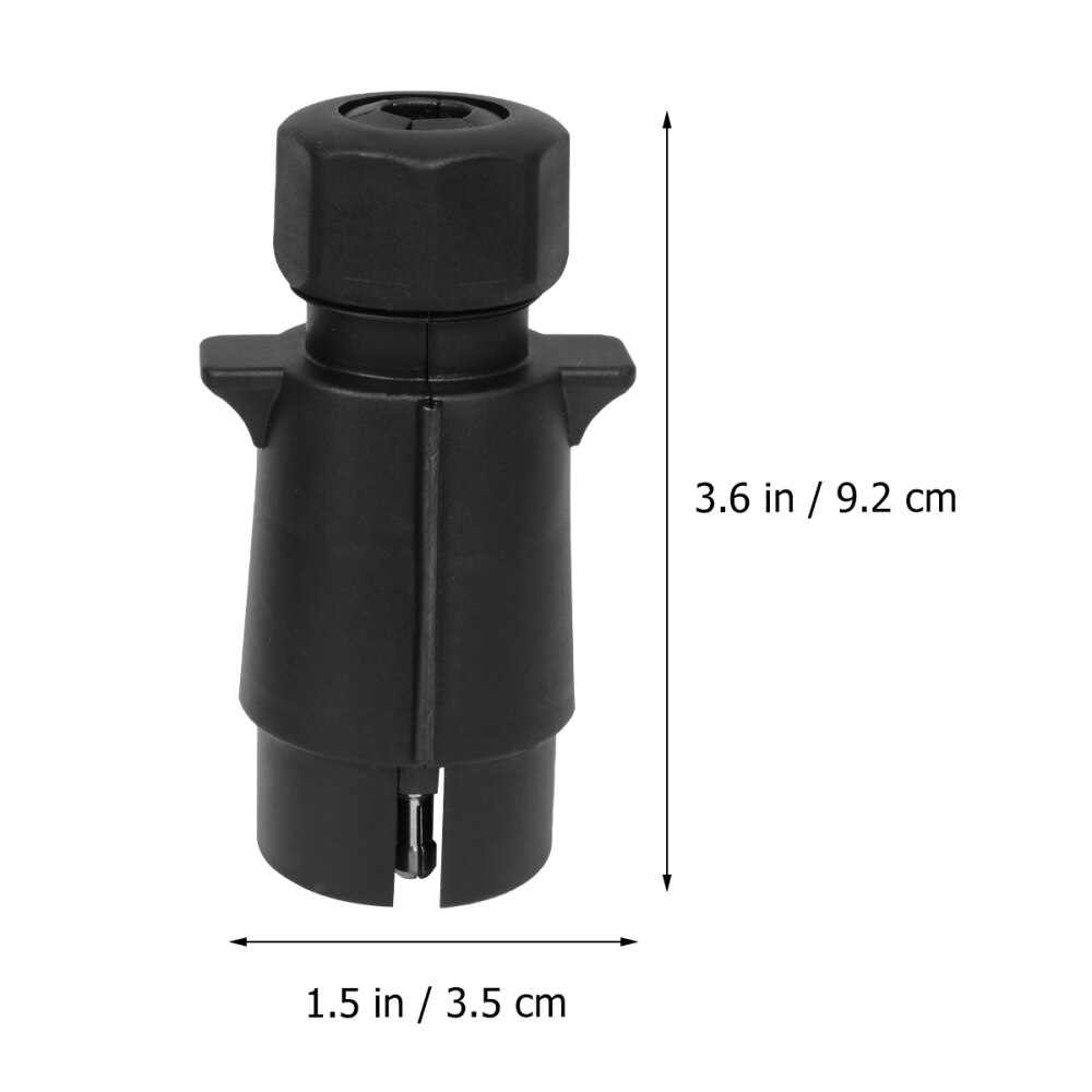 Round Hole Trailer Plug 7-Way Boat Truck Trailer Connector Plug Socket Bracket Set Kit Truck Trailer Connector